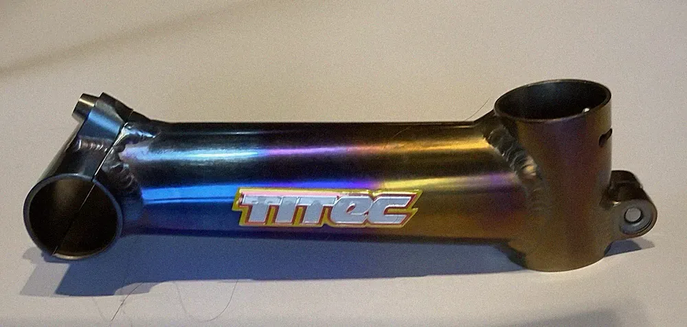 Titec Titanium Bicycle Stem 135mm, 25.4mm Clamp, 1 1/8in Steerer NIGHTSTORM.