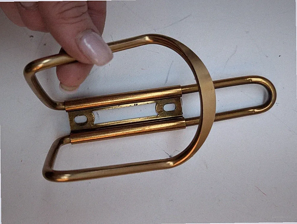 Ultra Light Titanium Bike Bottle Cage Gold Tone Bicycle Accessory 6.5 Inch