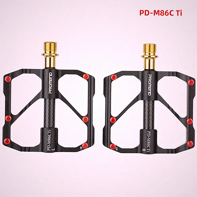 Ultralight Carbon Titanium Bicycle Pedal MTB Road Bike Pedal 3 Bearings