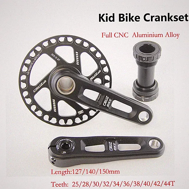 Ultralight Children's Folding Bike Crankset Hollow Tech Crank 127/140/150mm