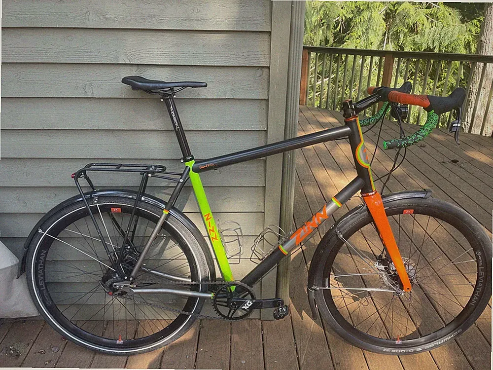 Zinn Custom Titanium Commuter Bicycle – Built for Tall Riders – Rohloff Speedhub